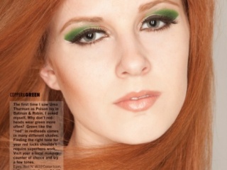 Green with Envy Beauty Editorial in Fave Magazine