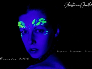 Christiana Ouellette's Self Shot Black  Calendar 2022